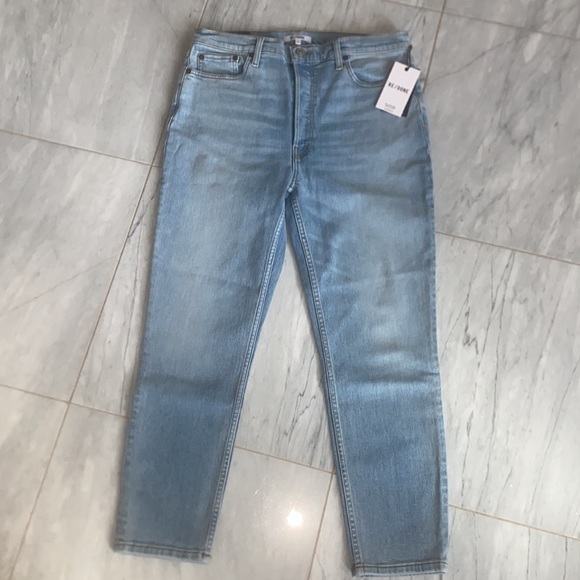 NWT Re/Done 90's High Rise Ankle Crop Jeans - Picture 5 of 6